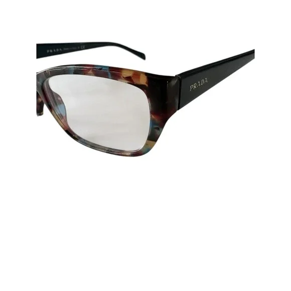 Prada Eyeglasses Havana Spotted Blue VPR 180 NAG101 Frames Only Prada Eyeglasses Havana Spotted Blue VPR 180 NAG101 Frames Only main image 3